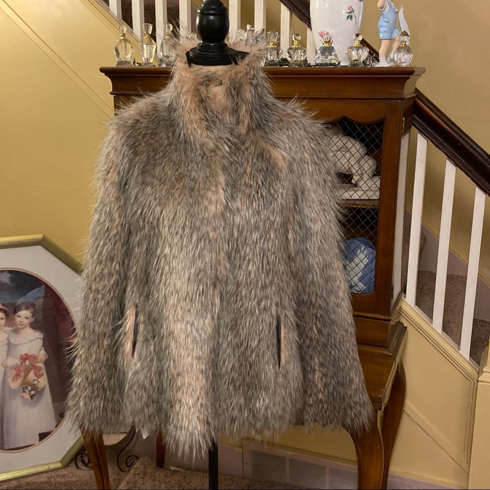 Inspired Style Reversible Faux Fur/Suede Jacket.